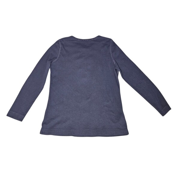 Eddie Bauer Womens size XL Thermal Henley Top Lace/Button Neckline Waffle Y2K - Picture 4 of 11